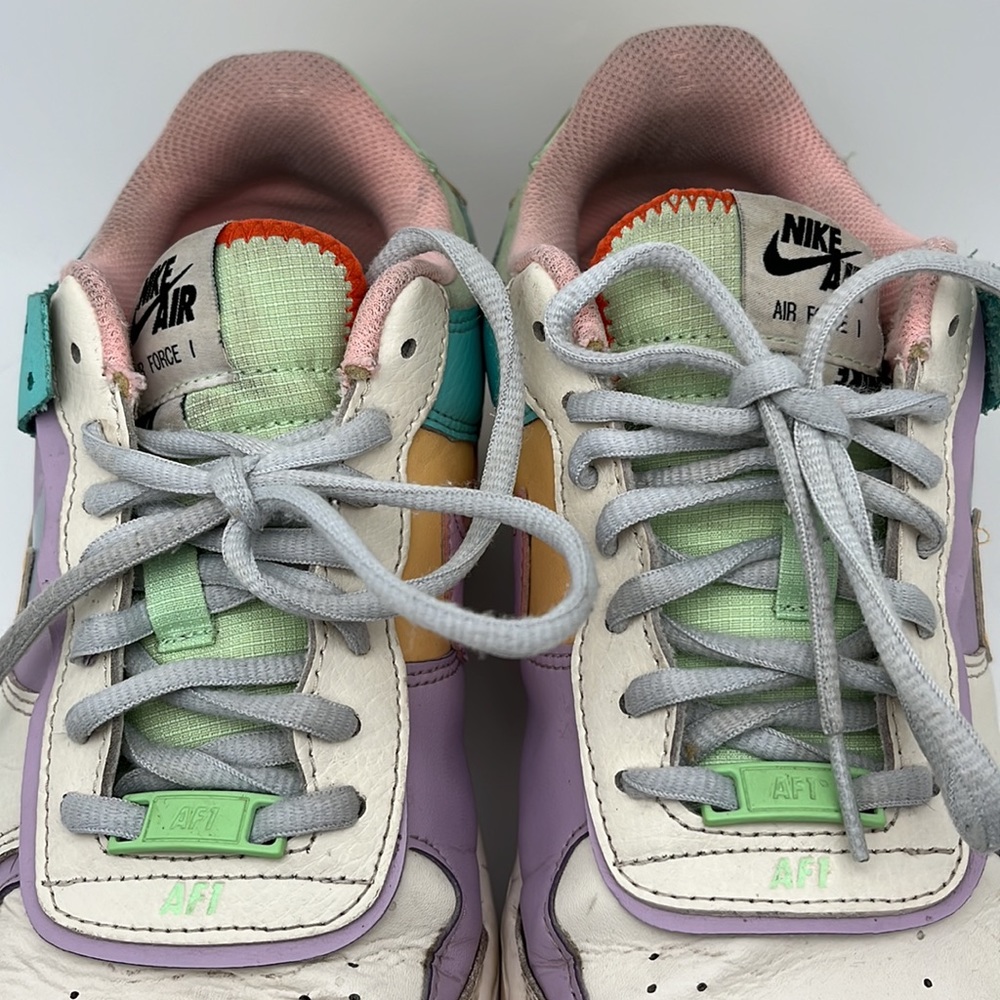 Nike Air Force 1 Shadow Pale Ivory Women's Sneakers Shoes Size 9.5 - Picture 5 of 16